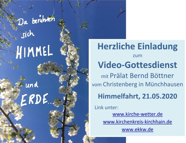 Video-Gottesdienst zu Himmelfahrt