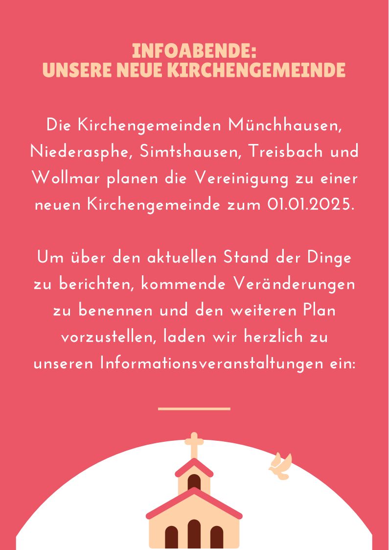 Infoabende: Unsere neue Kirchengemeinde