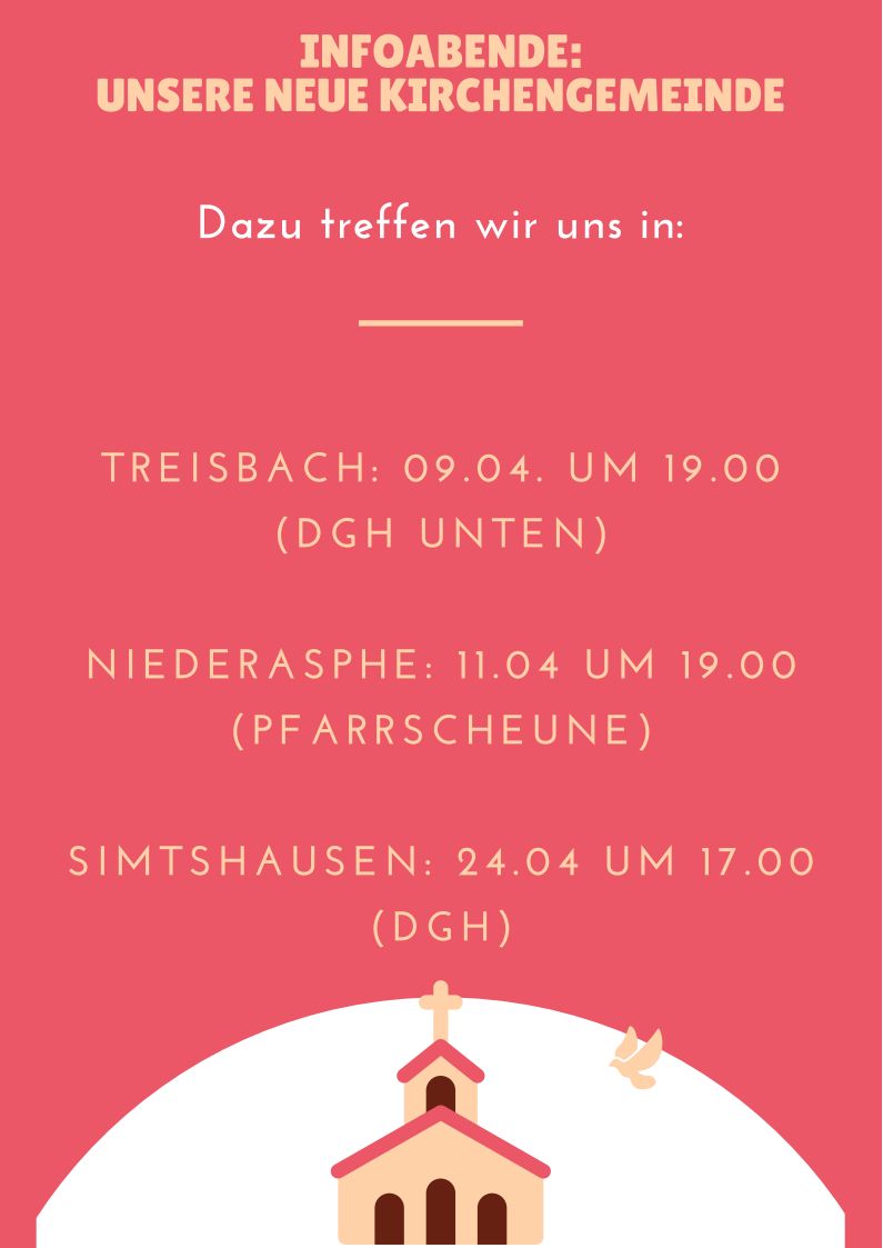 Infoabende: Unsere neue Kirchengemeinde